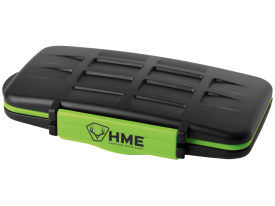 HME Black/Green Memory Card Case 24 Slot Storage