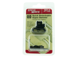 Uncle Mikes Quick Detach Steel Sling Swivels Blued 1 Inch Loop