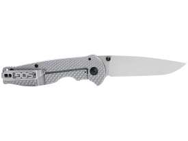 SOG Flash FL Folding Knife with Silver Handle and Satin Blade