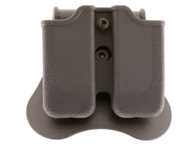 Bulldog Cases Mag Holder Black Polymer Ambidextrous with Paddle