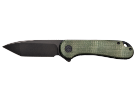 Civivi Elementum Flipper Knife Green Micarta D2 Tanto Blade