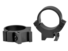 Warne 1'' Medium (0.90'') Dovetail Rings, Black