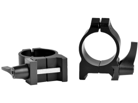 Warne 1'' Low (0.750'') Qd Rings, Black