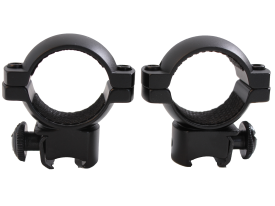 Dovetail Medium Matte Black Traditions 1" Rings 3/8"