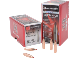 Hornady 6.5mm (.264'') 120gr Eld Match 100/box