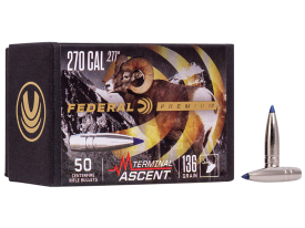 Federal Premium 270 Cal Terminal Ascent 136gr 50/Box