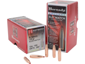 Hornady 6.5mm (.264'') 123gr Eld Match 100/box