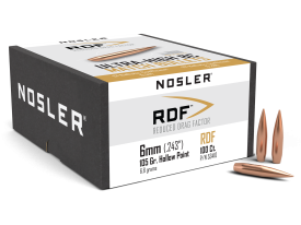 Nosler RDF 6mm 105gr Hollow Point Boat Tail 100/Box