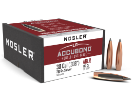 Nosler AccuBond LR 30 Cal 210gr Long Range Projectiles 100ct
