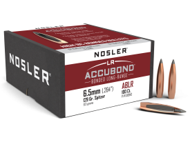 Nosler AccuBond LR 6.5mm 129gr Spitzer Long Range 100ct