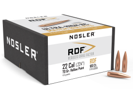 Nosler 22 Caliber 70gr RDF Match HPBT Competition Projectiles