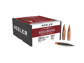 Nosler AccuBond LR 338 Cal 265gr Spitzer 100 Box