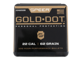Speer Gold Dot 224 Cal 62gr Soft Point Projectiles 100/Box