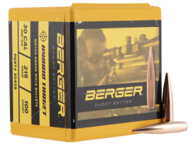 Berger 30 Caliber 215gr Hybrid Target Projectiles 100/Box