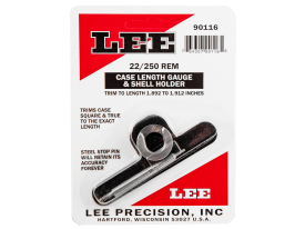Lee Precision Lee Length Gauge/ Shellholder, 22/250 Rem