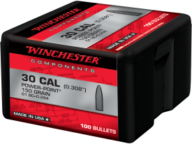 Winchester Ammo .30 Cal 150 gr Power Point Projectiles 100ct