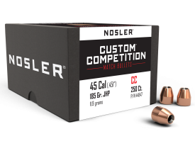 Nosler Custom Competition 45 Caliber 185gr JHP 250 Box
