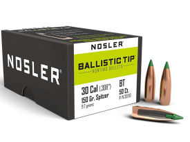 Nosler 30 Caliber 150gr Ballistic Tip Hunting Projectiles
