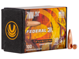 Federal Fusion 7mm 140gr Soft Point Projectiles 100/Box