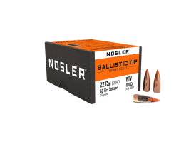 Nosler Ballistic Tip 22 Cal 40gr Spitzer 100/Box