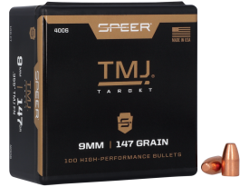 Speer 9mm Luger 147gr TMJ-FN Handgun Projectiles 100ct
