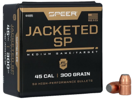 Speer 45 Caliber 300gr Jacketed Soft Point Projectiles