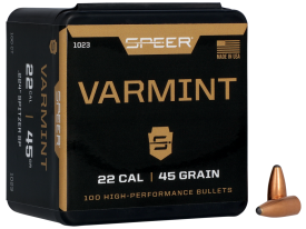 Speer 22 Cal 45gr Jacketed Soft Point 100/Box