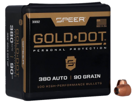 Speer Gold Dot 9mm 90gr Bonded Hollow Point 100ct