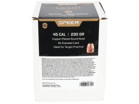 Speer Copper Plated .45 Cal 230gr Round Nose Projectiles 500ct
