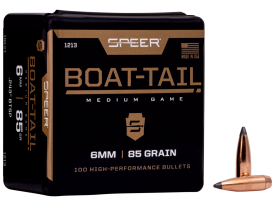 Speer 6mm .243 85gr Jacketed Soft Point Boat Tail Projectiles