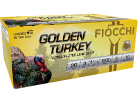 Fiocchi Golden Turkey 20 Gauge 3 In 5 Shot 1 1/4 oz Hunting (Box)