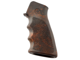 Hogue OverMolded Grip Finger Grooves Red Lava Rubber