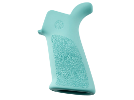 Hogue OverMolded Pistol Grip Aqua Blue Rubber Cobblestone