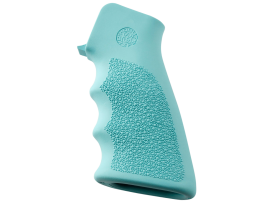 Hogue OverMolded Grip Finger Grooves Aqua Blue Rubber