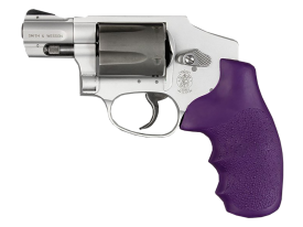 Hogue OverMolded Monogrip Finger Grooves Purple Rubber Cobblestone