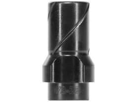 Huxwrx 3-Lug Muzzle Device 9mm 1/2x28 Black