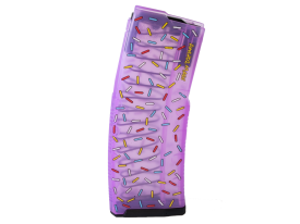 Amend2 MOD-C AR-15 223/5.56/300 Blackout Translucent Pink Sprinkle Donut Magazine - 30 Round (Translucent Pink)