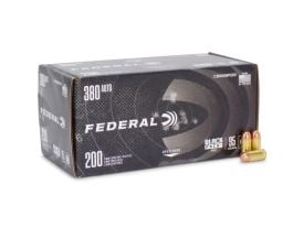 Federal American Eagle Black Pack 380 ACP 95 Gr FMJ Ammo (Box)