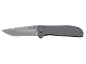CRKT Drifter EDC Folding Knife 2.88 Inch Drop Point Silver Handle