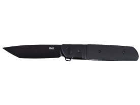 CRKT Bamboozled 3.31 Inch Folding Tanto D2 Steel Blade (Black G10/SS Handle)