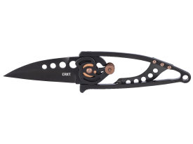 CRKT Snap Lock 2.55 Inch Folding Drop Point 420J2 SS Blade (Black TiNi Handle)