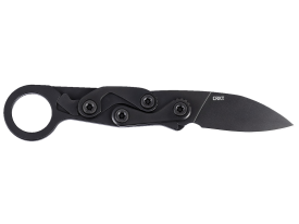 CRKT Provoke EDC 2.47 Inch Folding Black Oxide D2 Steel Blade (Black Aluminum Handle)