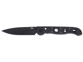 CRKT Folding Knife 3.57 Inch Spear Point D2 Blade (Black Grivory Handle)