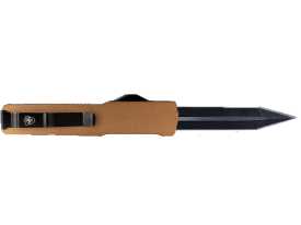 Templar Knife Premium LW Slim 3.25 Inch OTF Dagger Black D2 Steel Bronze Handle