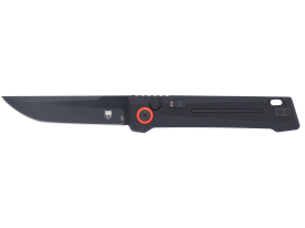 CobraTec Inferno OTF Tanto 3.5 Inch D2 Steel Black TiCN Black Textured Handle
