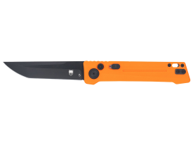 CobraTec Inferno OTF Tanto 3.5 Inch D2 Steel Blaze Orange Textured Handle