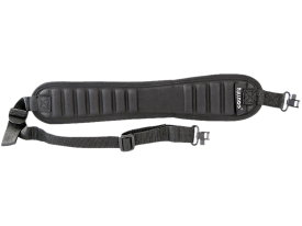 Bulldog Ribbed Rifle Sling with Deluxe Swivels Black
