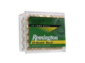 22 Golden Bullet, 22 LR, 36 Grain, Brass Plated Hollow Point Ammo