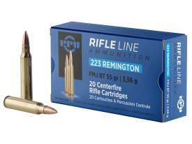 PPU Standard Rifle 223 Remington 55 Grain FMJ (Box)