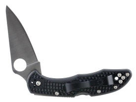 Spyderco Delica Lightweight Black VG-10 Plain Edge Knife